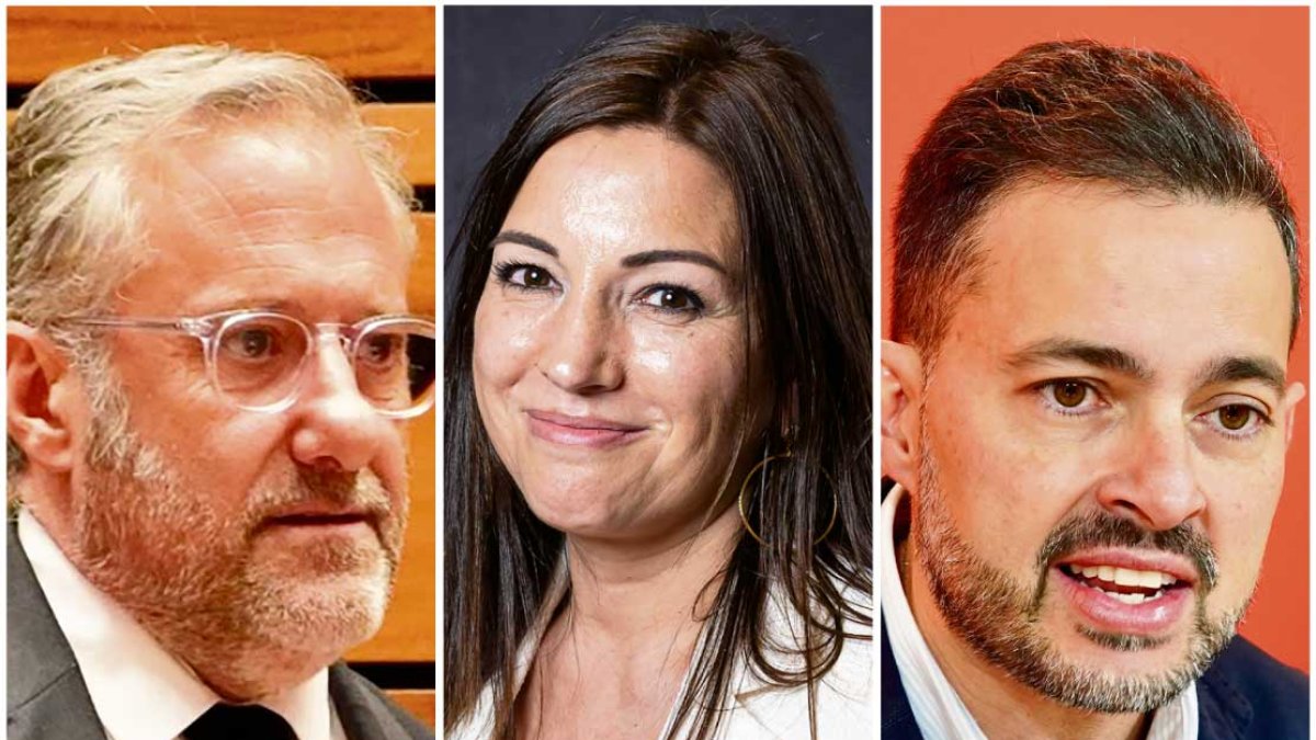 Carlos Pollán, Rosa Esteban y Diego Moreno.