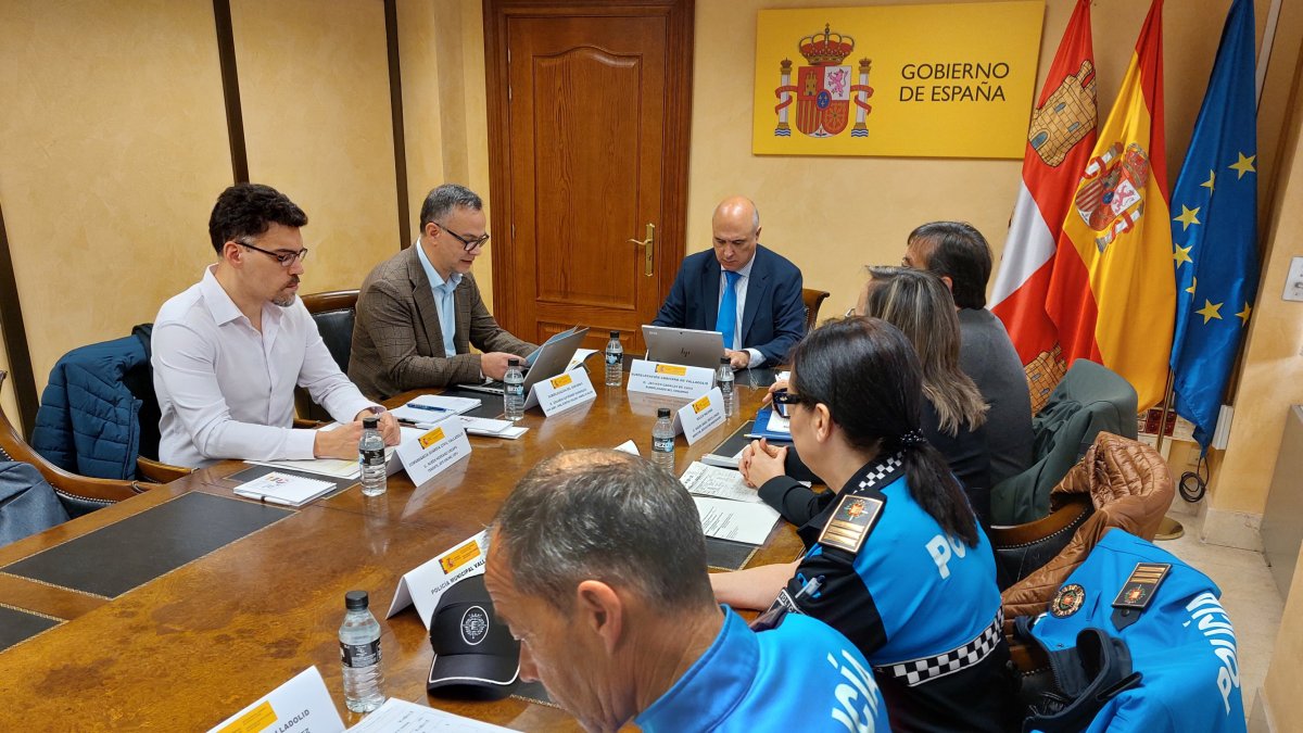 Mesa de coordinación policial contra la Violencia de Género en Valladolid.