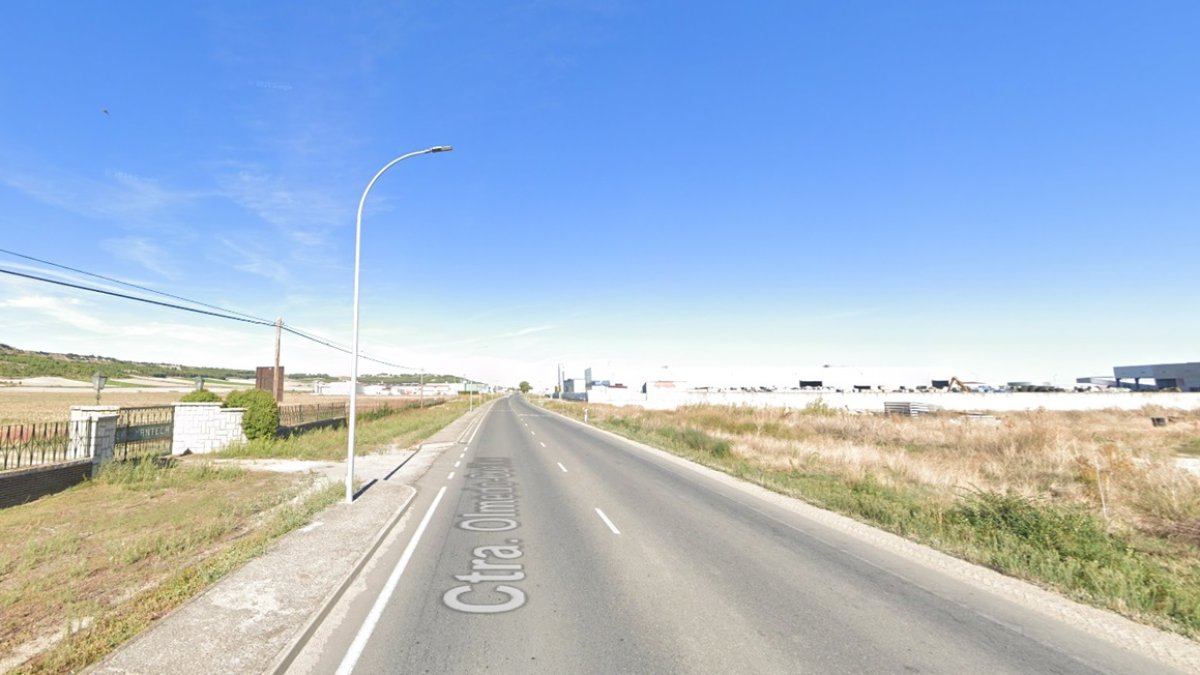 Carretera CL-602 donde ha tenido lugar el accidente