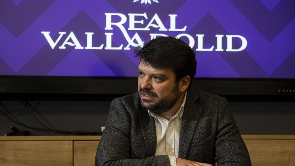 Luis García, durante la entrevista con el Mundo de Valladolid