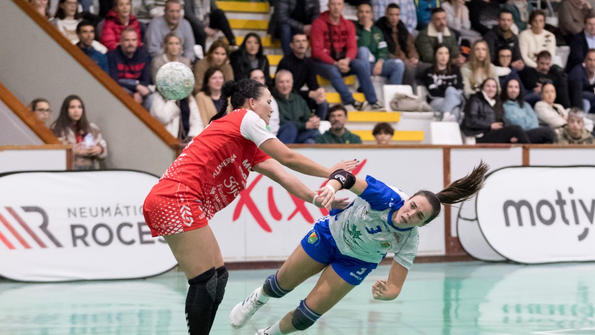 Jimena Laguna, en el partido disputado en la primera vuelta en Gijón.