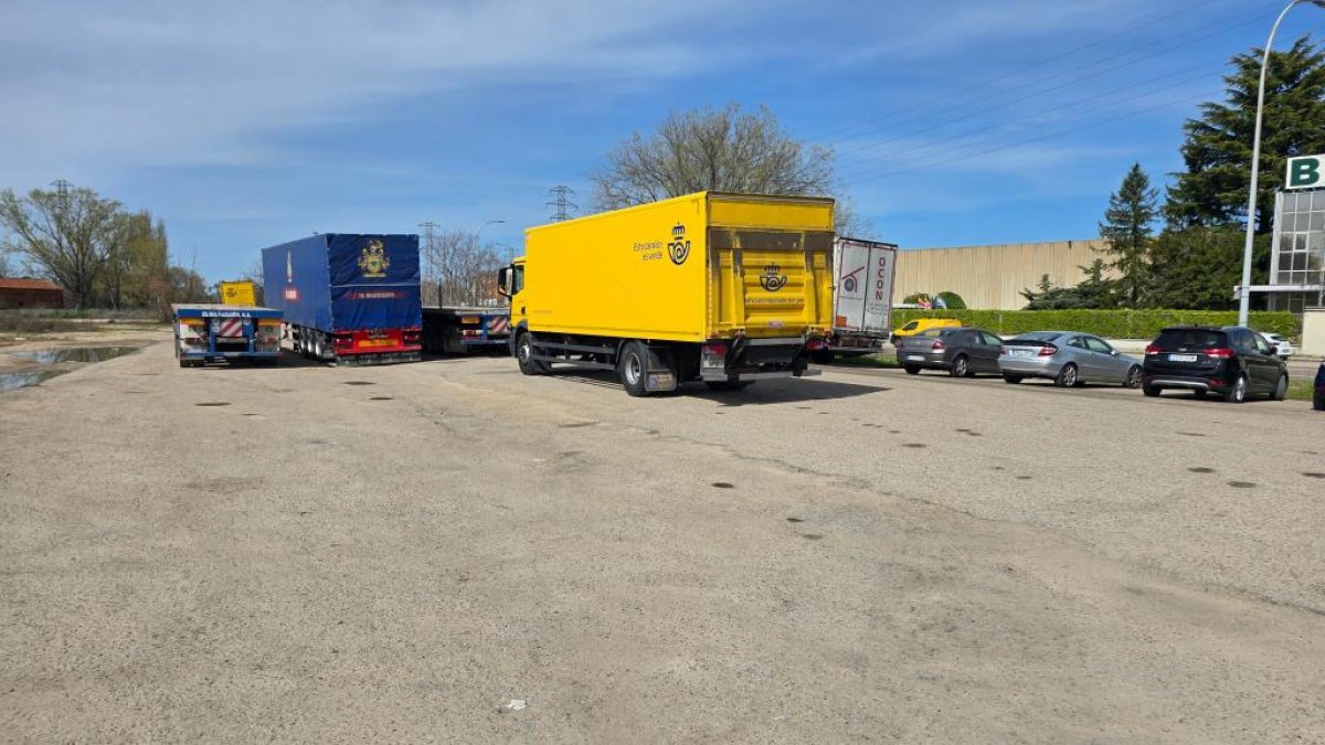 Parcela en la que se ubicará el aparcamiento para camiones del polígono de San Cristóbal en una imagen de archivo.