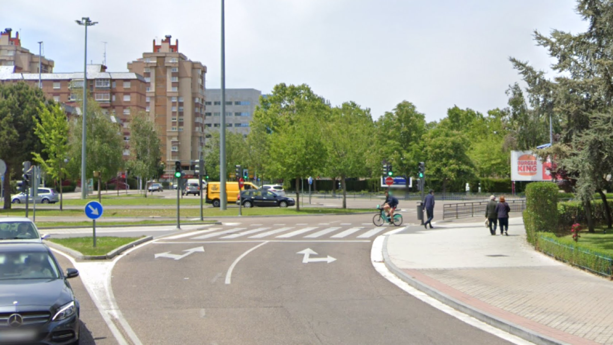 Avenida Gloria fuertes con avenida Salamanca, lugar donde tuvo lugar el accidente