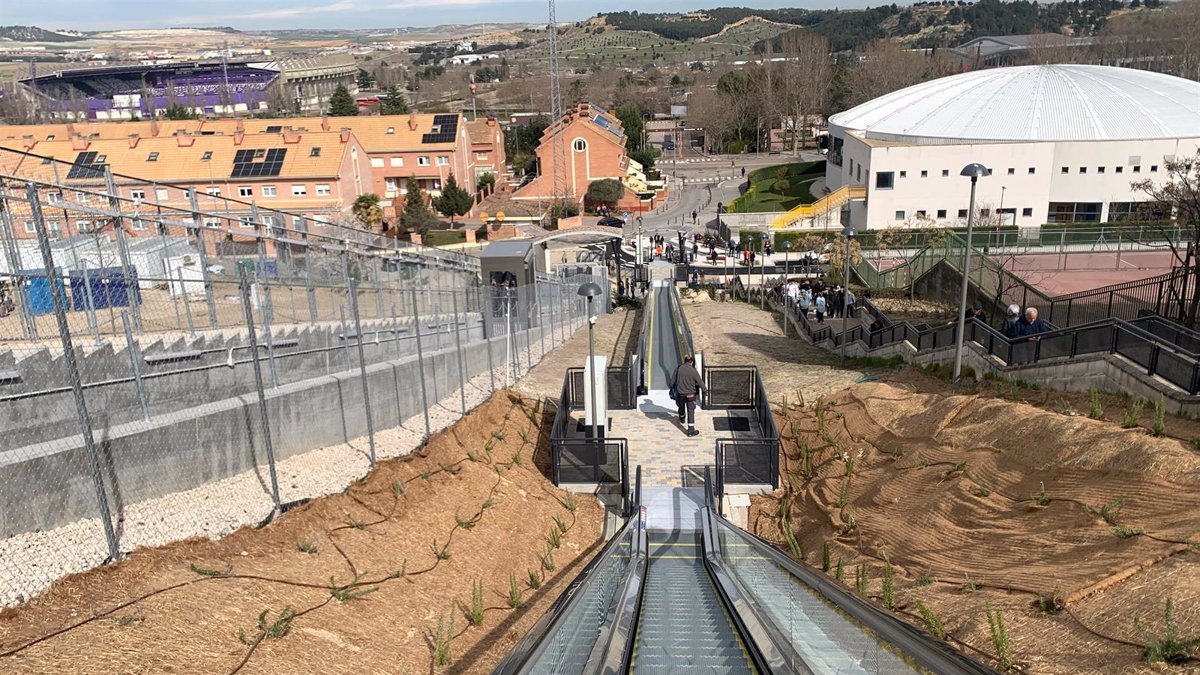 Elevador en el barrio vallisoletano de Parquesol.