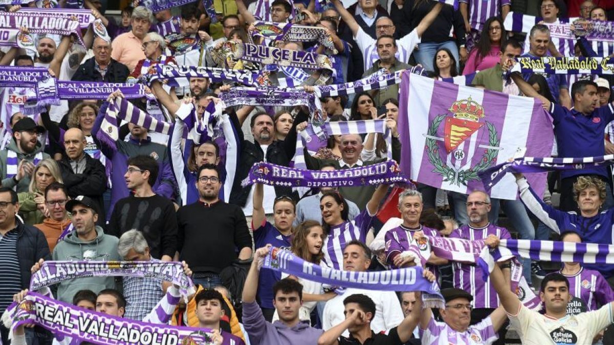 Afición del Real Valladolid esta temporada.