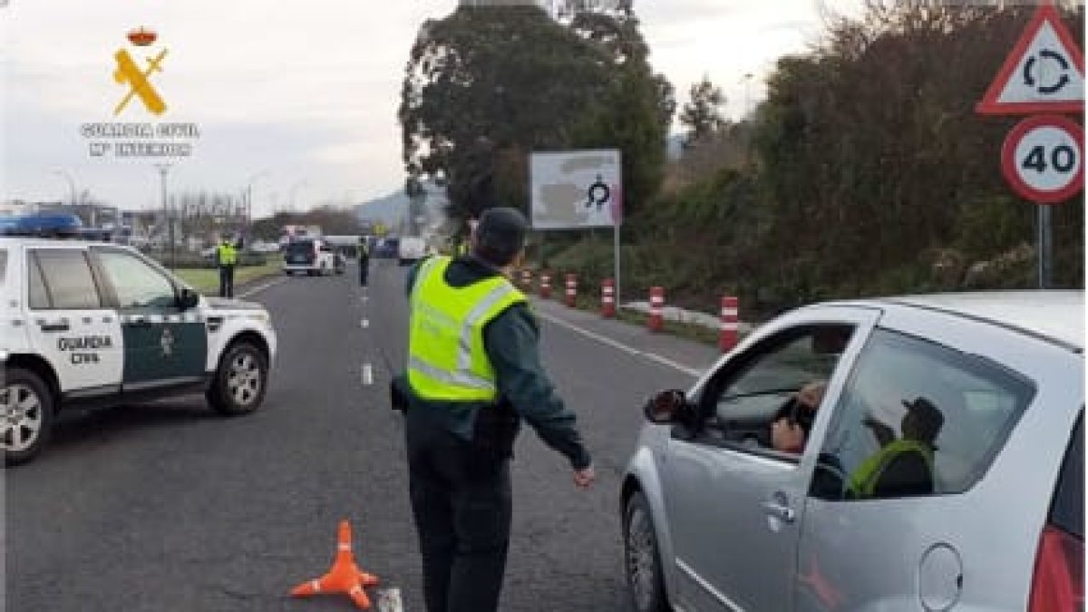 Control de la Guardia Civil.