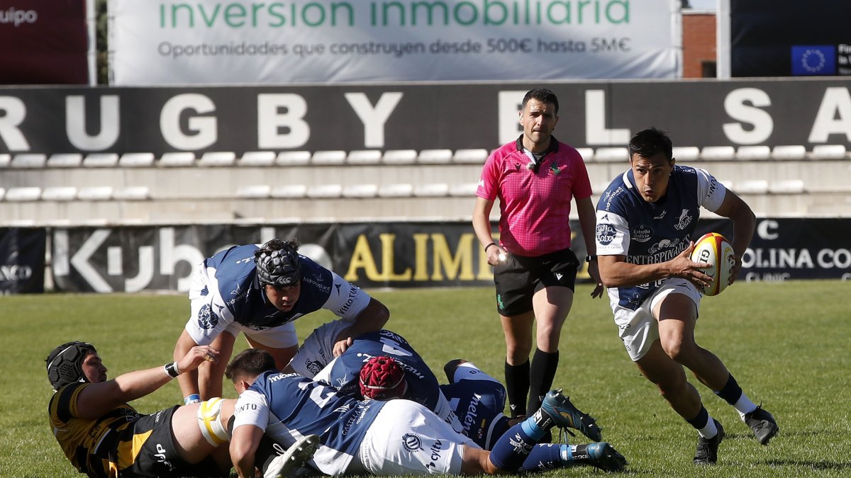 Una imagen del último duelo jugado por el VRAC ante Burgos