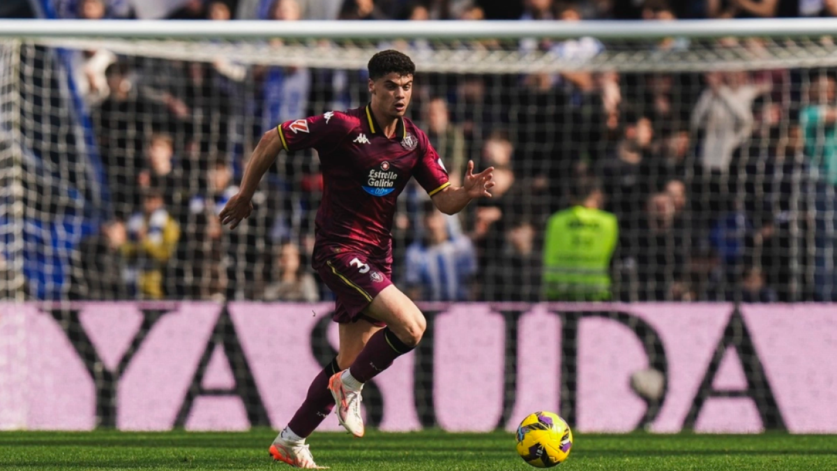 David Torres en un partido de esta temporada con el Real Valladolid.