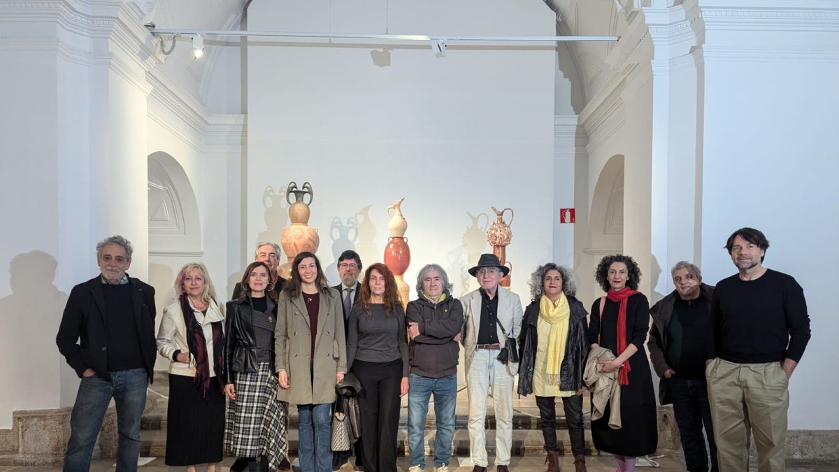 Una imagen de la presentación de la muestra, esta mañana