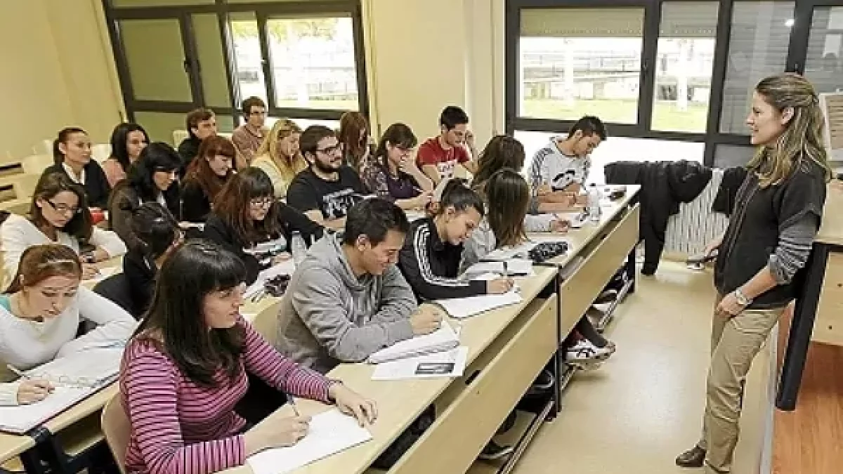 Aula de la Universidad de Valladolid.