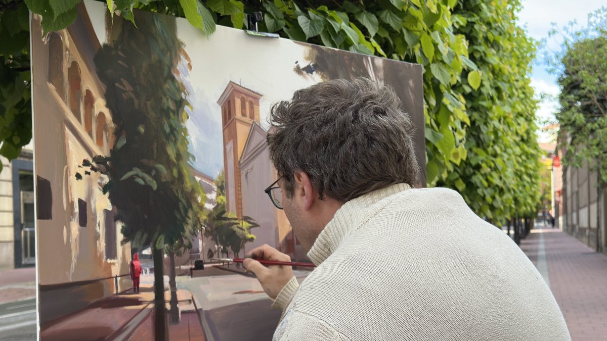 Participante en el entorno de la Casa-Museo Zorrilla