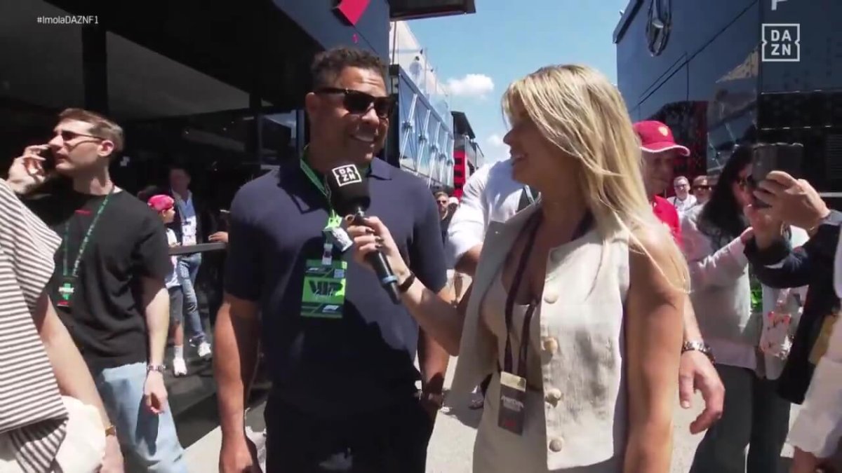 Ronaldo Nazário en el GP de Imola.