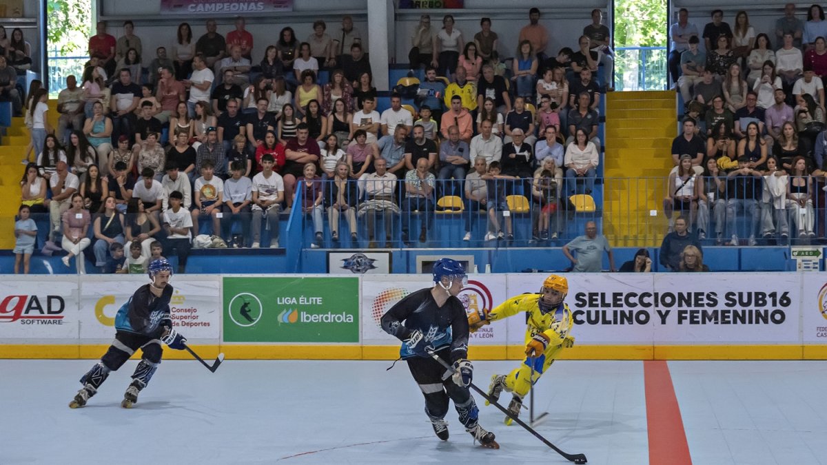 Imagen del primer partido de la final de la Liga Elite en Canterac.