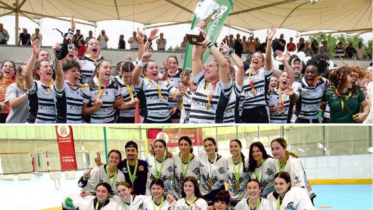 Las jugadoras del Colina Clinic El Salvador y Las Munia Panteras del CPLV