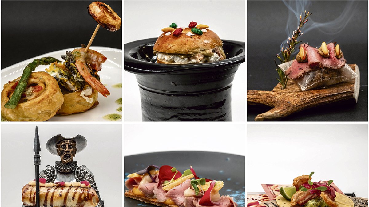 Pinchos participantes en el Concurso Provincial de Valladolid en 2024.