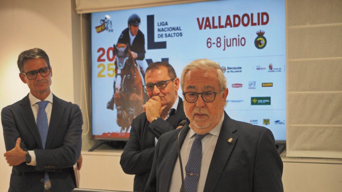 Juan Useros, junto a Narciso Prieto y Fernando Pérez en la presentación del Concurso.