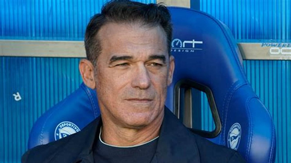 Luis García Plaza, como entrenador del Deportivo Alavés.