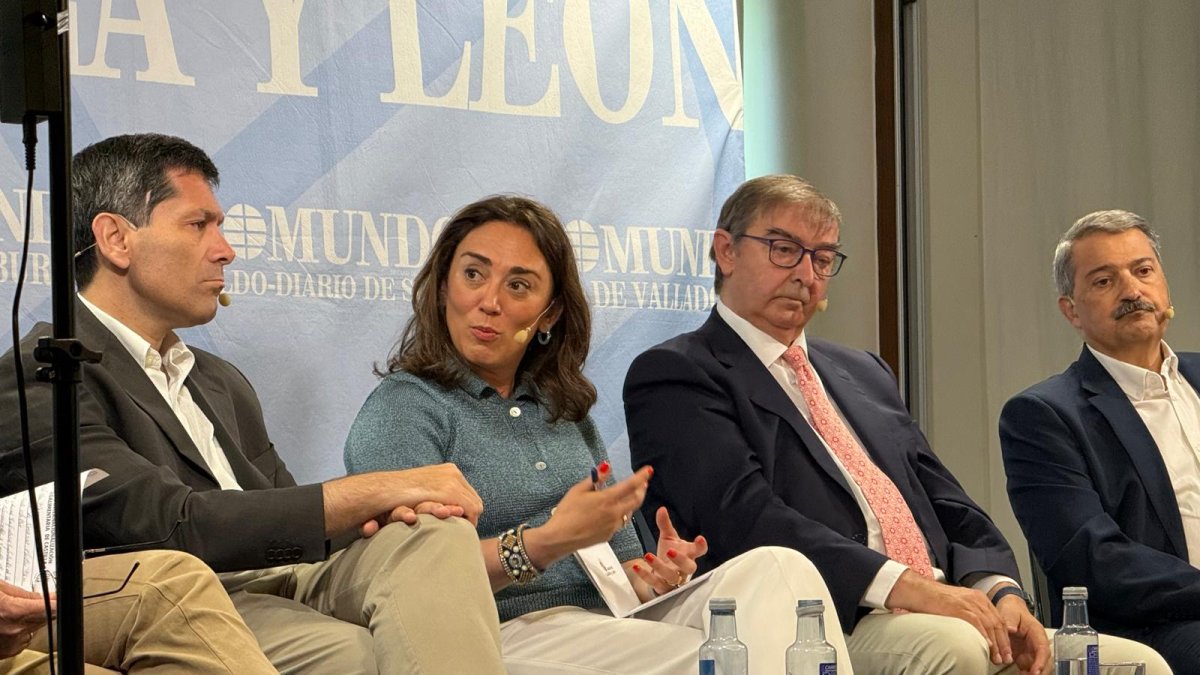 La consejera de Agricultura, Ganadería y Desarrollo Rural, María González Corral, en el Club de Prensa de El Mundo de Castilla y León