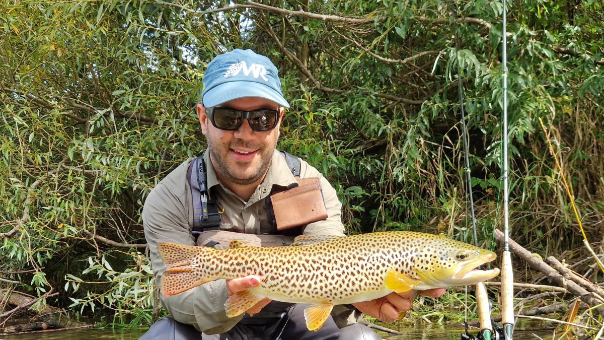 El flamante campeón de España de salmónidos mosca Daniel Muñiz Llana.