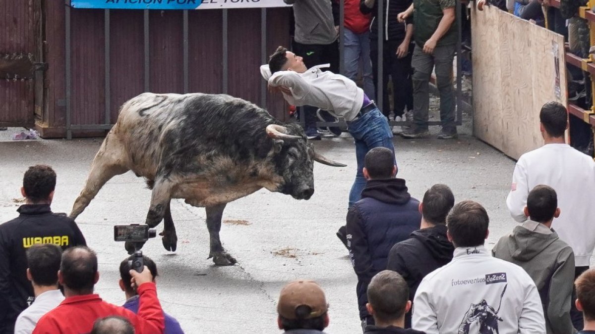 Encierro en Zaratán en una imagen de archivo.