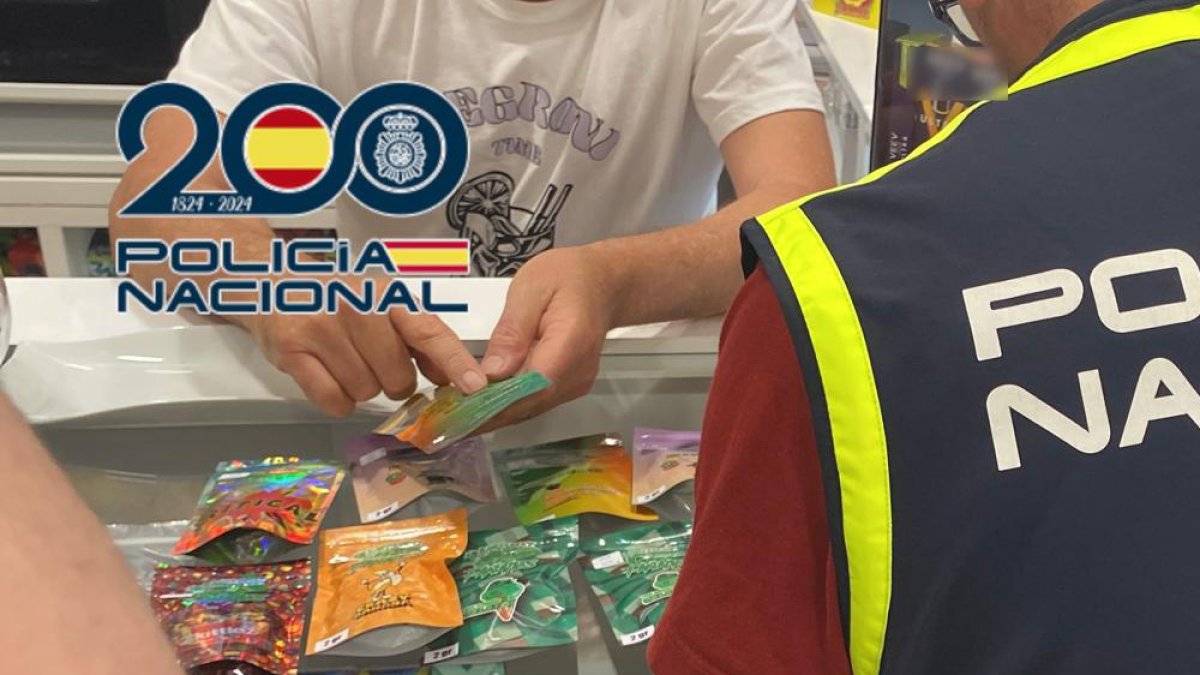 La Policía Nacional desarticula un entramado que distribuía sustancias estupefacientes a estancos y tiendas.