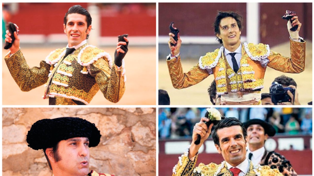 Alejandro Talavante, Roca Rey, Morante y Emilio de Justo.