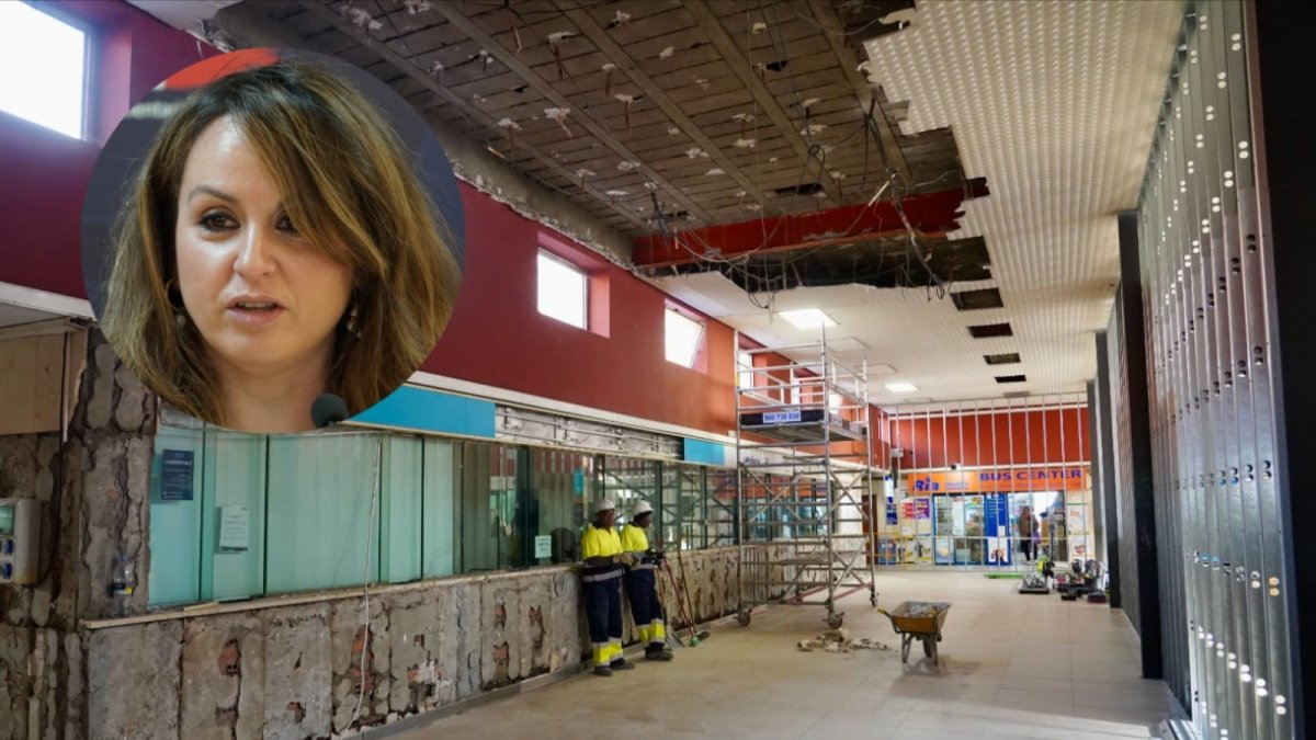 Obras en la estación de autobuses y en miniatura Patricia Gómez