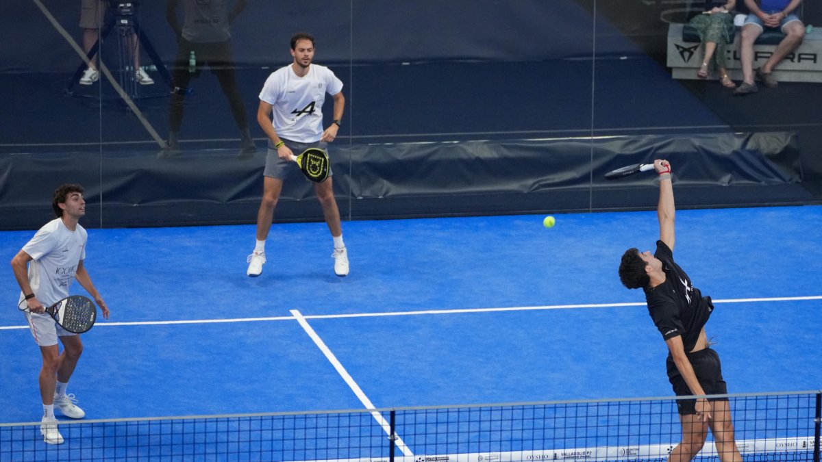 Arturo Coello en las semifinales del Premier Pádel de Valladolid.