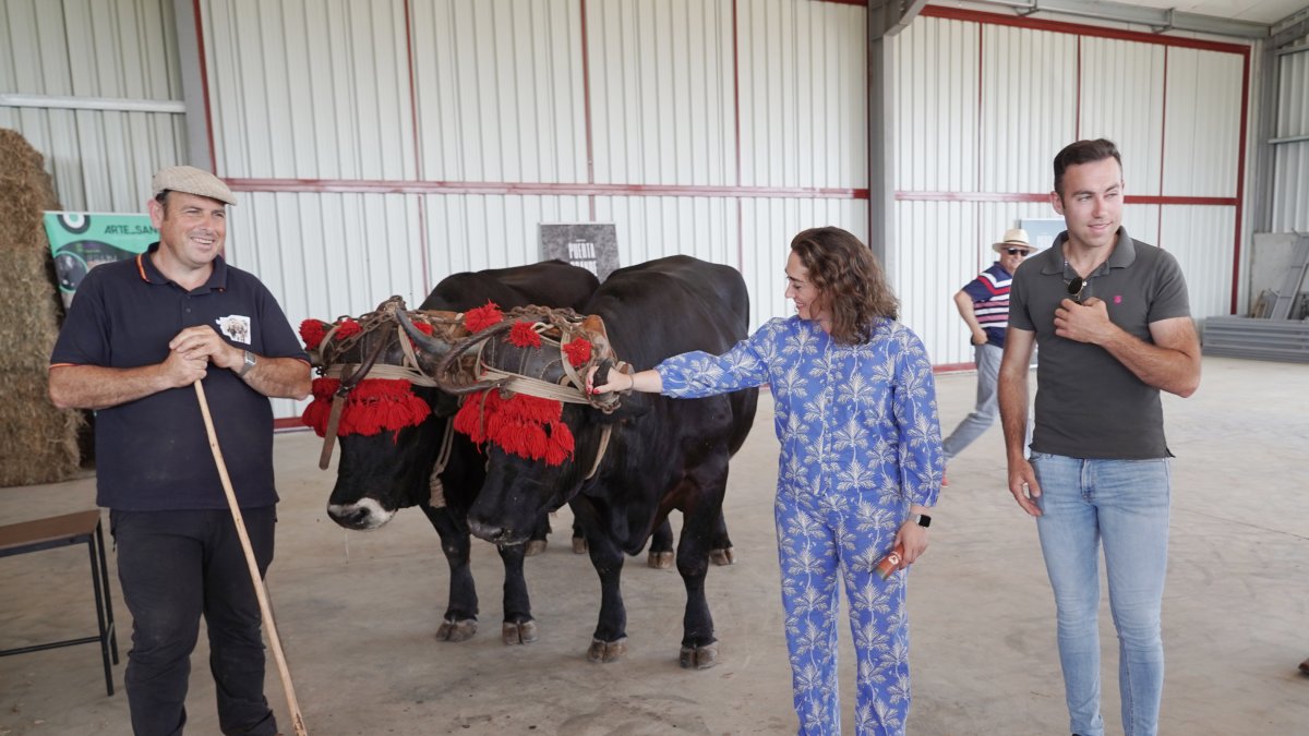 La consejera de Agricultura, Ganadería y Desarrollo Rural, María González Corral, asiste a la inauguración del Centro de Interpretación Bos Taurozos.