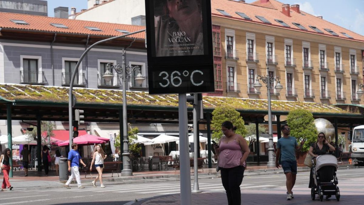 Imagen de archivo de la ola de calor en Valladolid