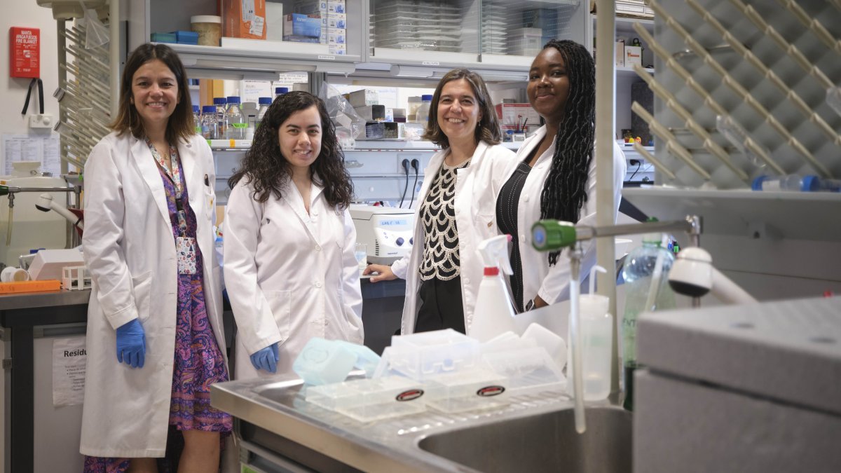 Esther Castellano junto con su equipo de investigación.