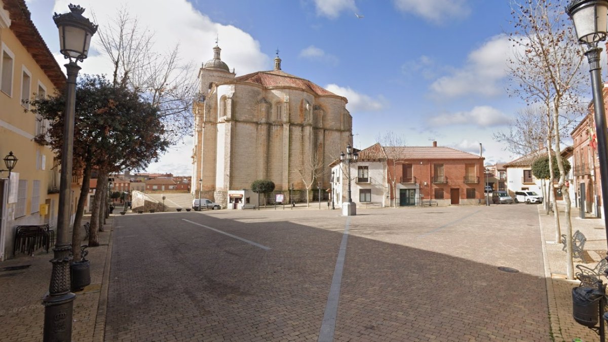 Imagen de archivo de la plaza Mayor de Cigales
