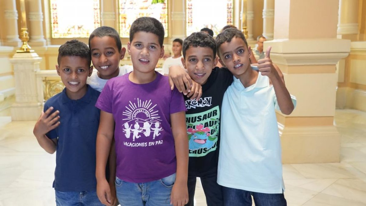 Recepción de los niños Saharauis en el Ayuntamiento de Valladolid