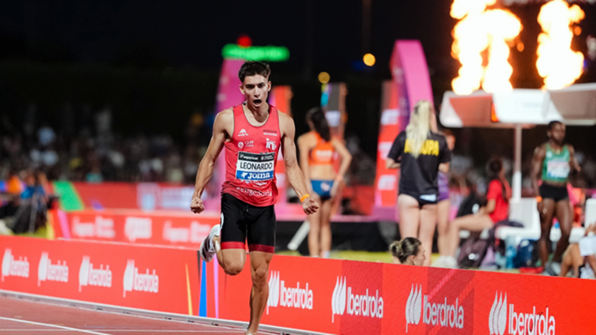 Rubén Leonardo en el Campeonato de España Absoluto.