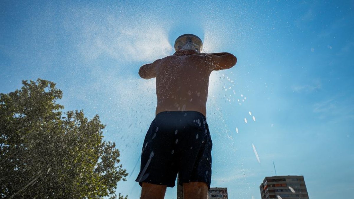 Imagen de archivo de la ola de calor en Valladolid