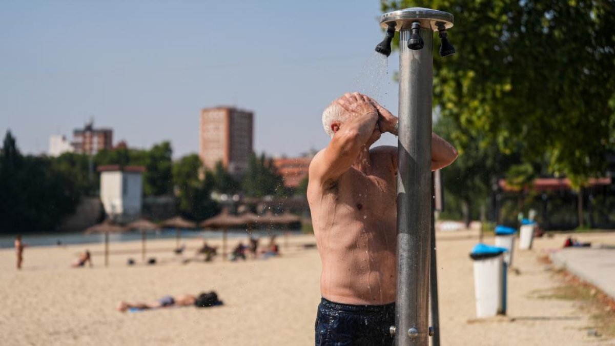 Ola de calor en el centro de Valladolid.