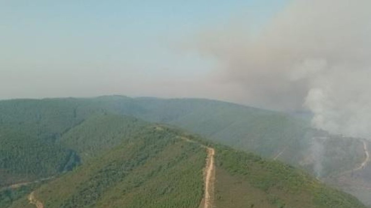 Incendio de nivel 1 de Paradiña en El Bierzo.
