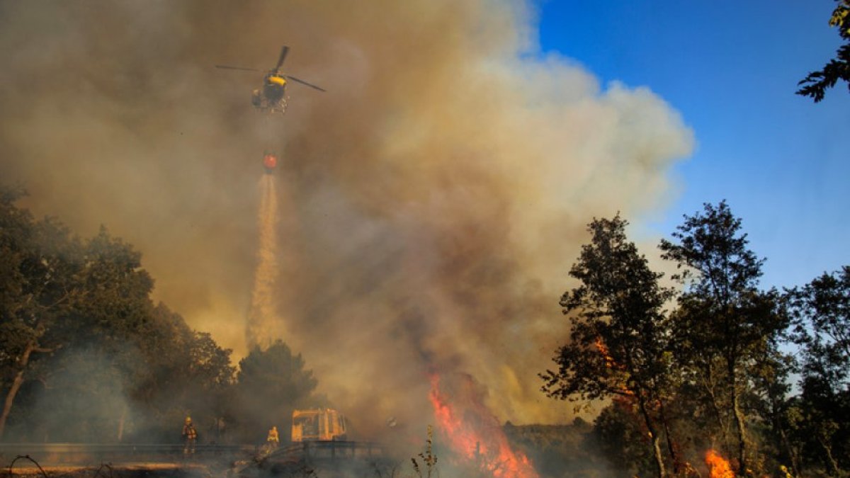 Incendio de El Payo en Salamanca.