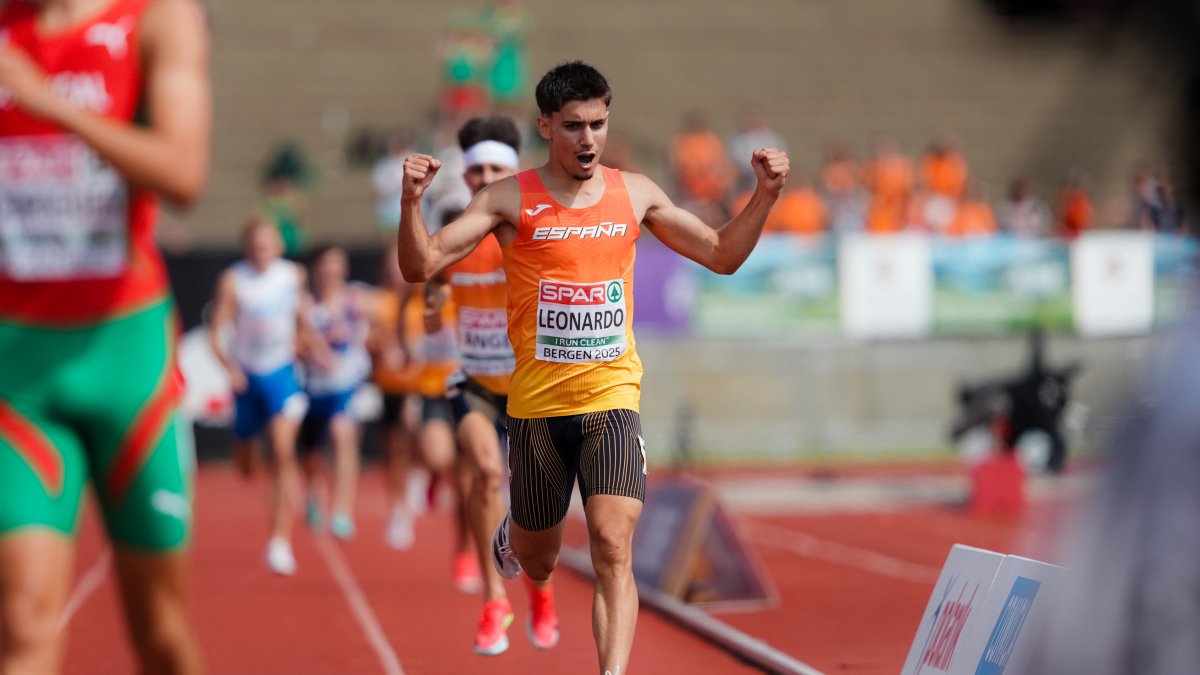 Rubén Leonardo, tras llegar cuarto en el Europeo sub 23.