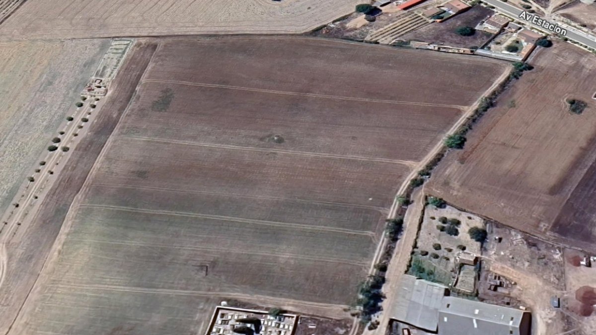 Terreno de Quintanilla de Arriba en Valladolid donde se produjo el incendio.