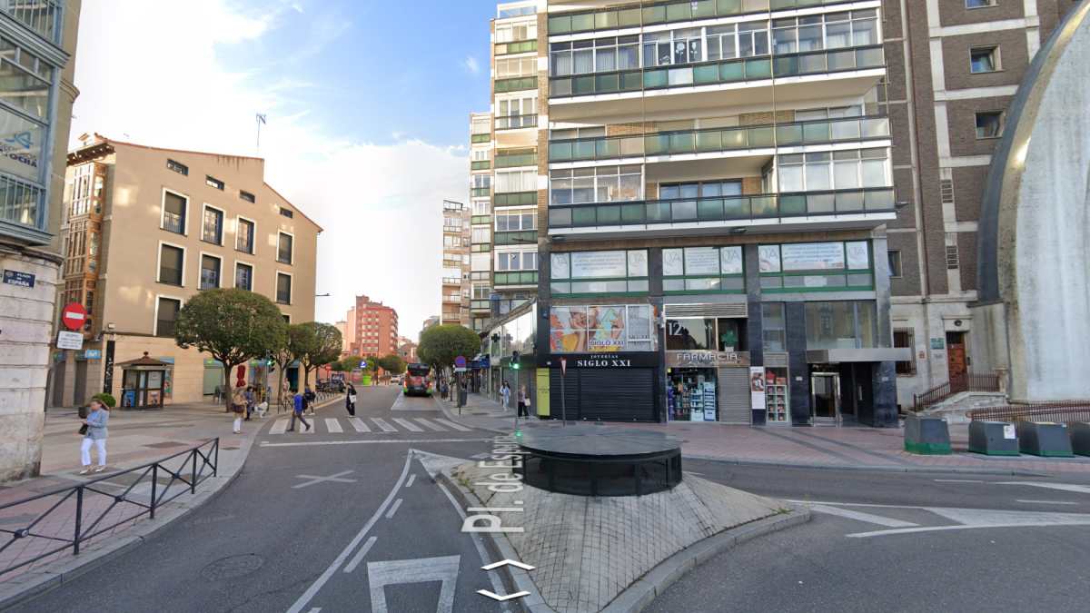 Intersección de la calle Panaderos con la calle Mantería en Valladolid.