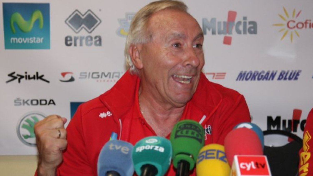 Javier Mínguez, como seleccionador nacional.