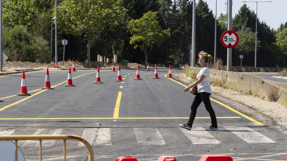 Obras VA20 entre la carretera de Soria y la de Renedo.