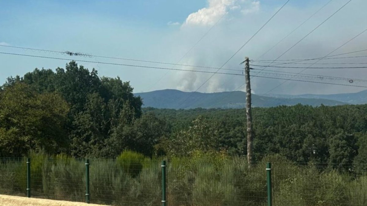 La UME en el incendio de Anllares en León