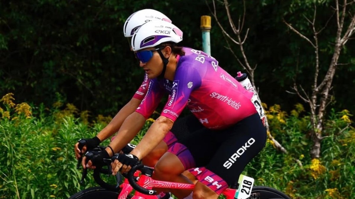 Dani Cavia, en la Vuelta a España.