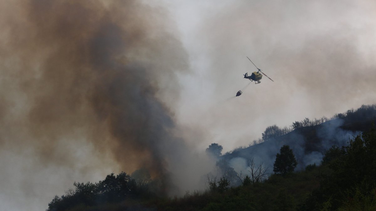 Incendio en Molinaseca (León)