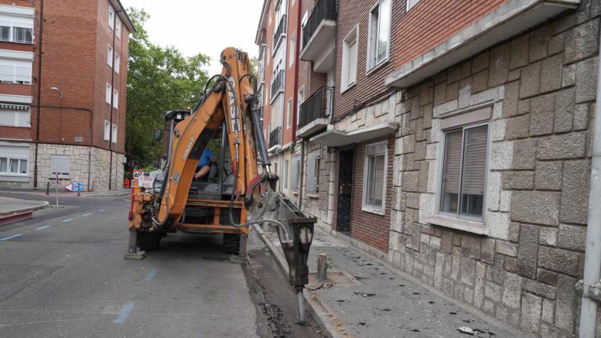Obras en la calle Pedro Mazuecos