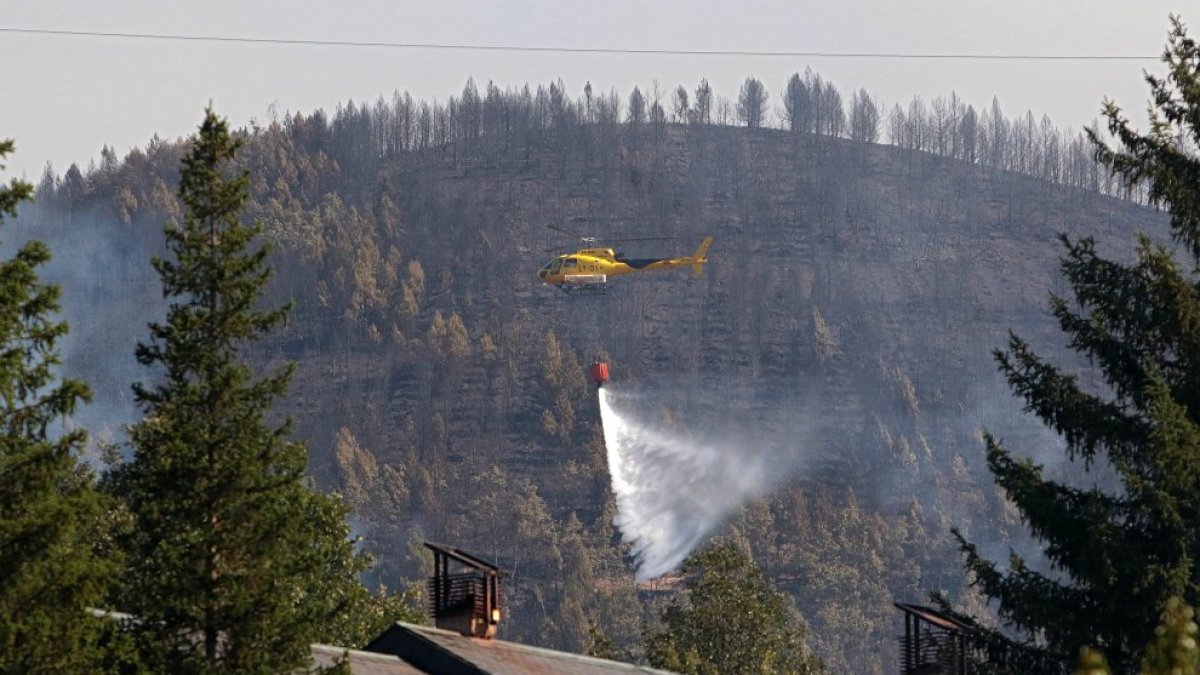 Incendio en Garaño (León).
