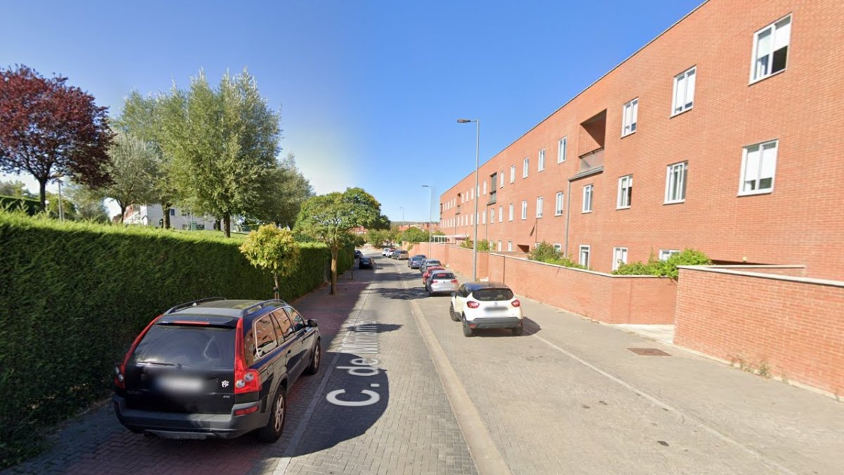 Calle de Miriam Blasco en Valladolid, donde se produjo el accidente.