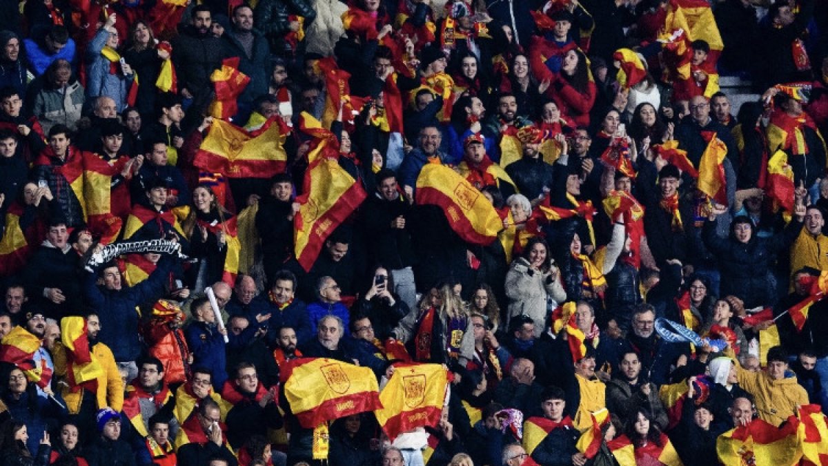 Partido de la Selección Española en Zorrilla ante Georgia.